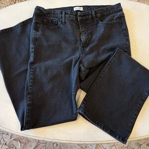 Jessica Simpson Charcoal Black Bootcut Jeans. Women's size 12/31.